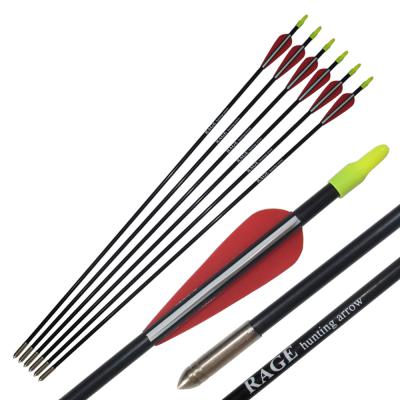 Fiberglass Arrows7mm Diameter Hunting Pracitce for Recurve Bow Target Shooting ()